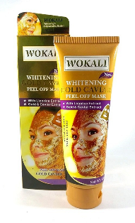 Mascarilla facial dorada