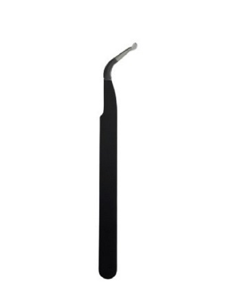 Pinza curva para pestañas curva