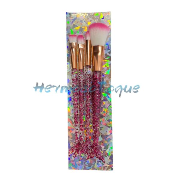 Brocha para maquillaje cola de sirena