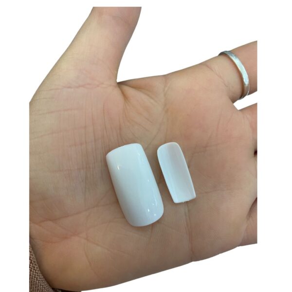 Uñas postizas blancas x100 - Imagen 2