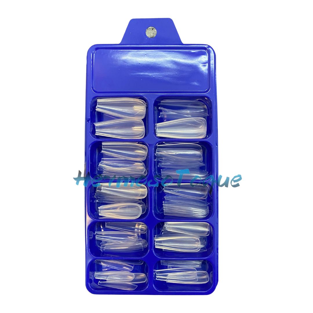 Tips press on transparentes