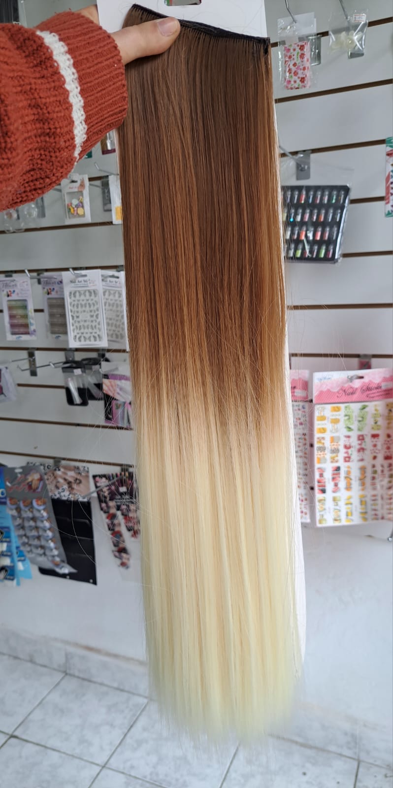 Cortina De Pelo  Rubio Californiano