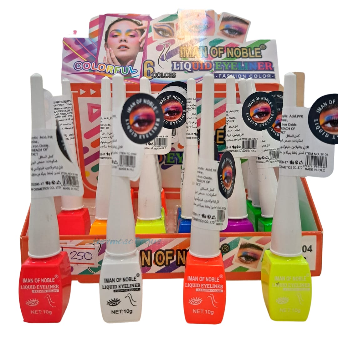 Delineador liquido de colores x1