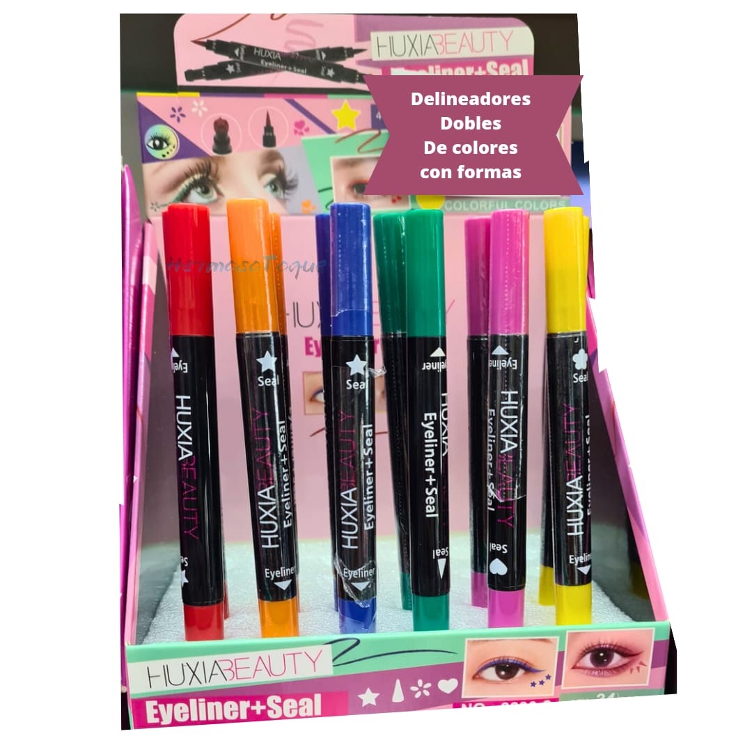 Delineador Doble De Colores Con Formas