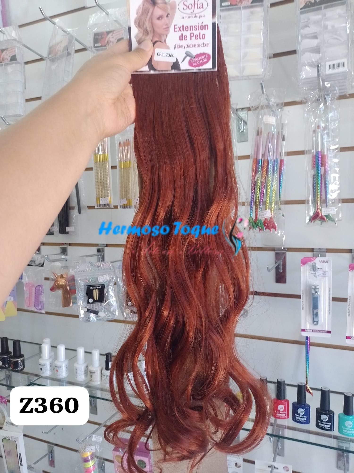 Cortina de Cabello, Extensión Roja Ondulada