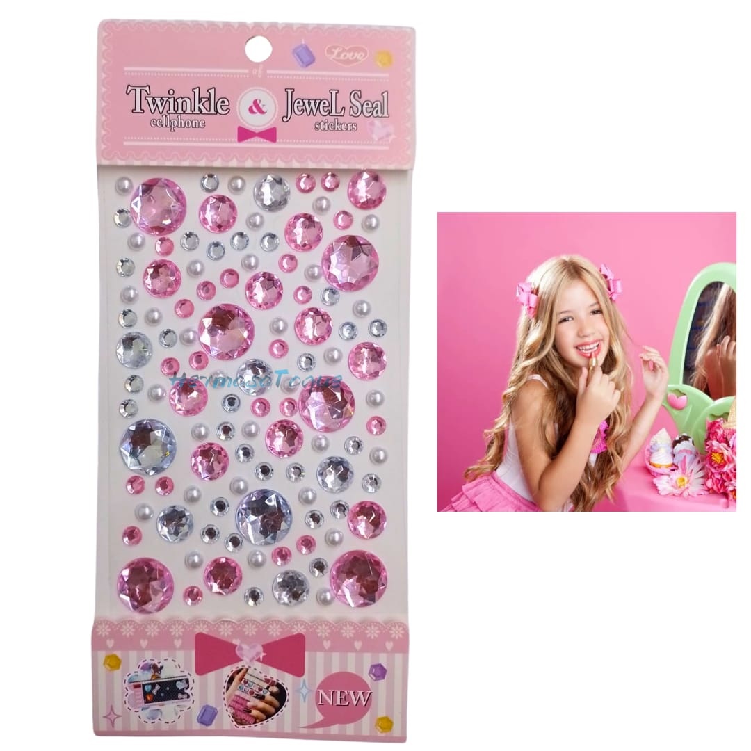 Strass, piedras Autoadhesivas, Rosa
