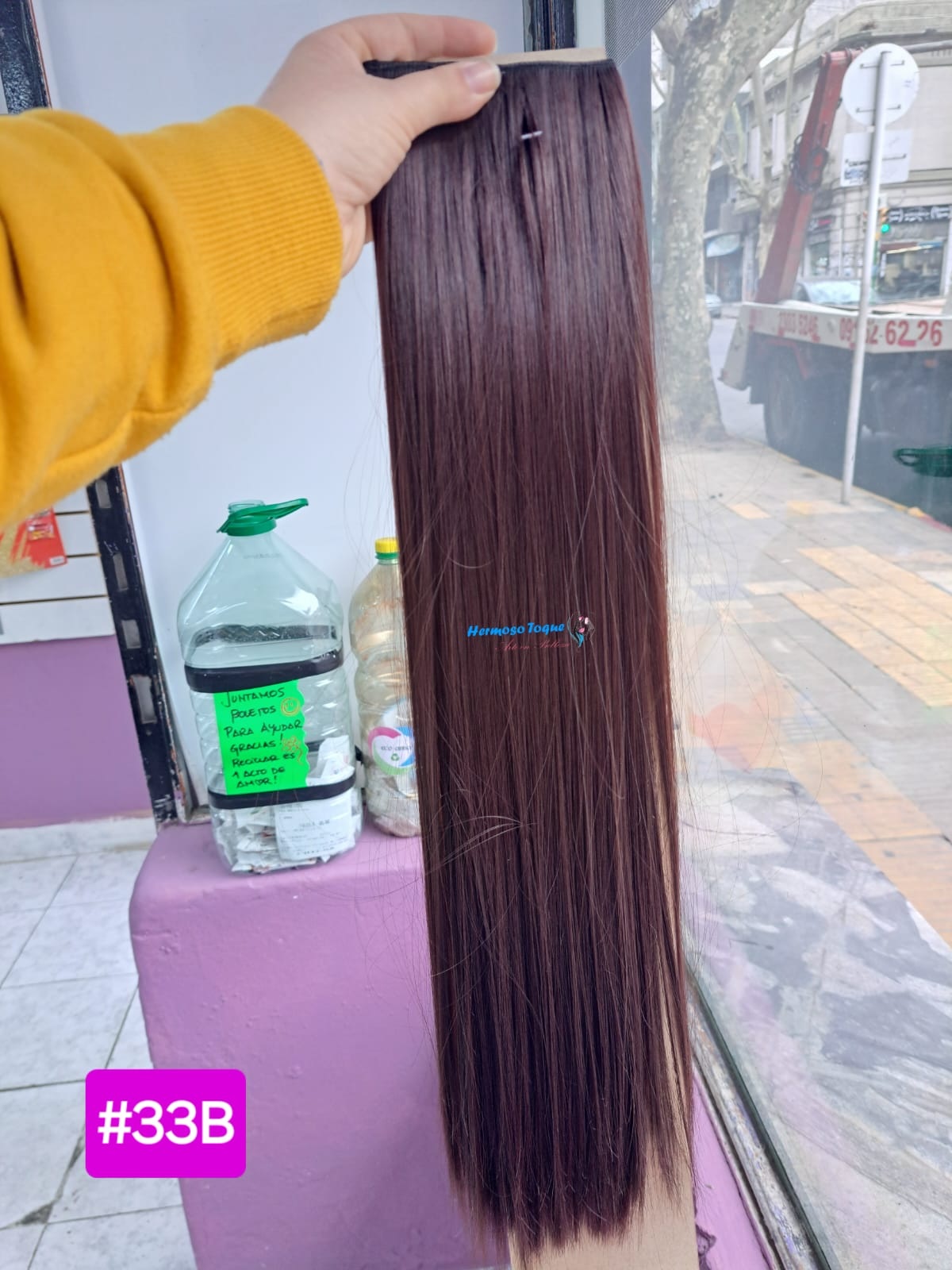 Cortina De Cabello Castaño Caoba #33B