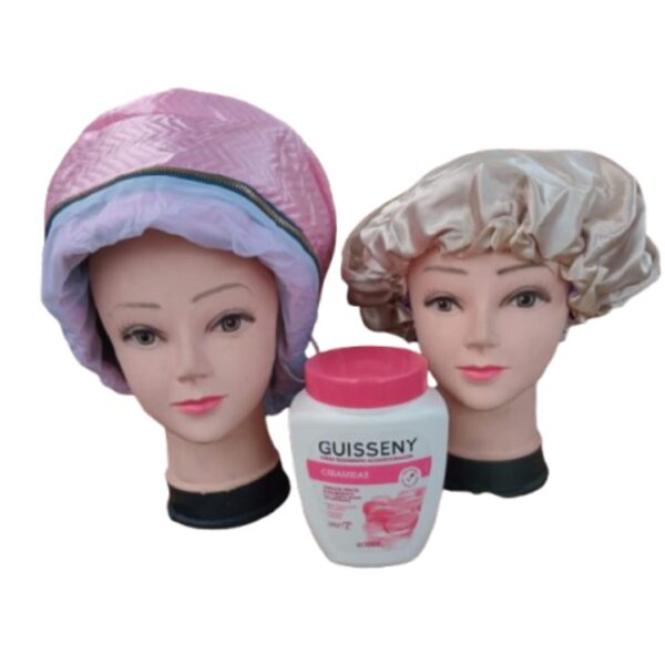 Kit Para Baño De Crema + Gorra De Satén - Imagen 2